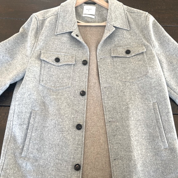 Billy Reid Gray Overshirt - Picture 1 of 3